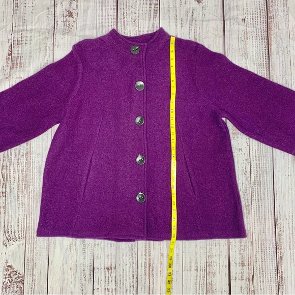 Ruby Rd. Purple Button-Up Jacket - Picture 4 of 12